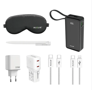 RIXUS Travel Charging Kit