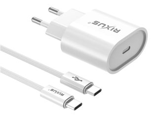 Rixus RX95 Fast Charging Adapter 30W White