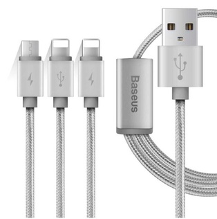 Baseus 3-in-1 Kabel Micro + Lightning 2A 1.2M