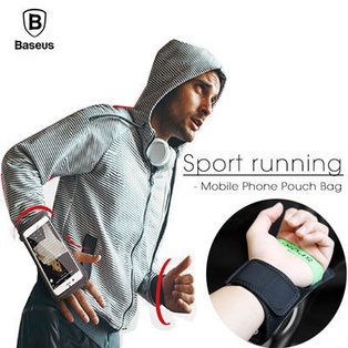 Baseus Sports Armband für 5,0 Zoll (Grün)